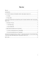 Tiểu luận môn kinh doanh quốc tế LÝ THUYẾT CHUNG VỀ PHƯƠNG THỨC CHÌA KHÓA TRAO TAY