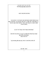 Xây dựng và sử dụng bản đồ khái niệm trong dạy học chương Cơ chế di truyền và biến dị  Sinh học 12 trung học phổ thông với sự hỗ trợ của phần mềm CMAP TOOLS