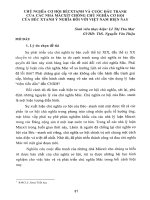 Chủ nghĩa cơ hội Bécxtanh và cuộc đấu tranh của các nhà Mácxít chống chủ nghĩa cơ hội của Bécxtanh ý nghĩa đối với Việt Nam hiện nay