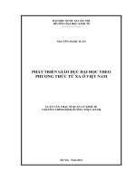 Phát triển giáo dục đại học theo phương thức từ xa ở Việt Nam