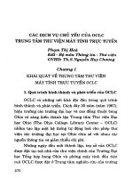 Các dịch vụ chủ yếu của OCLC Trung tâm thư viện máy tính trực tuyến