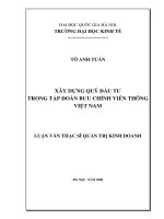 Xây dựng quỹ đầu tư trong Tập đoàn Bưu chính Viễn thông Việt Nam Tom_tat