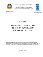 NGHIÊN cứu về hòa GIẢI TRONG tố TỤNG dân sự tại tòa án VIỆT NAM