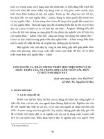 Con người cá nhân trong triết học hiện sinh và sự phát triển của nó trong bối cảnh toàn cầu hóa ở Việt Nam hiện nay