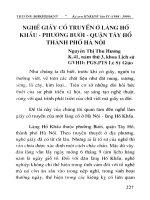 Nghề giấy cổ truyền ở Làng Hồ Khẩu - Phường Bưởi - Quận Tây Hồ Thành phố Hà Nội