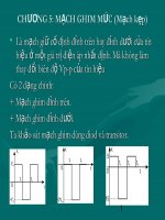 Chương 5 Mạch Ghim Mức (Môn Kỹ Thuật Xung)