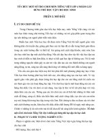 skkn Tổ chức một số trò chơi môn tiếng việt lớp 4 nhằm gây hứng thú học tập cho học sinh