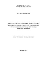 Phân loại và giải các bài toán hóa học hữu cơ - phần Hiđrocacbon theo một phương pháp chung góp phần nâng cao hiệu quả dạy và học môn Hóa học trung học phổ thông tt