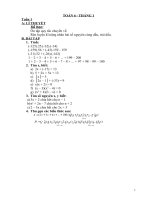 Giáo án dạy thêm môn Toán lớp 6