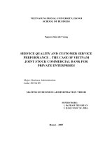 Service quality and customer service performance - the case of Vietnam joint stock commercial bank for private enterprises