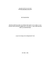 Phương pháp dạy học tác phẩm  Đàn Ghita của Lorca  của Thanh Thảo ( Chương trình ngữ văn lớp 12 - tập 1 theo hướng tiếp cận thi pháp học