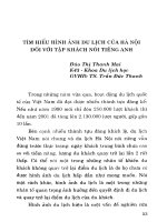 Tìm hiều hình ảnh du lịch của Hà Nội đối với tập khách nói tiếng Anh