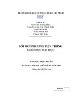 ĐỔI MỚI PHƯƠNG TIỆN TRONG GIÁO DỤC ĐẠI HỌC