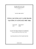 âng cao năng lực cạnh tranh tại Công ty xăng dầu Phú Thọ