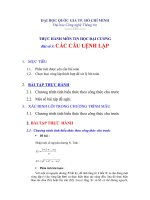 Thực hành tin học đại cương tuần 3