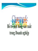 Quản trị sản xuất và tác nghiệp Chương 5 và 6