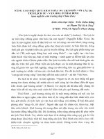 Nâng cao hiệu qủa khai thác du lịch đối với các di tích lịch sử- văn hóa ở Thái Bình (qua nghiên cứu trường hợp Chùa Keo