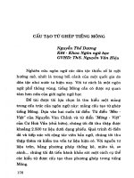 Cấu tạo từ ghép tiếng Mông