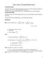 Giáo án dạy thêm môn Toán lớp 9