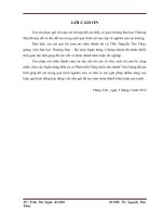 Hiệu quả huy động vốn tiền gửi tại Ngân hàng Nông nghiệp và Phát triển Nông thôn chi nhánh Văn Giang