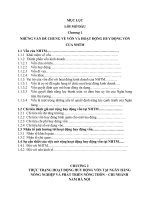 Một số giải pháp mở rộng hoạt động huy động vốn tại Ngân hàng Nông nghiệp và phát triển nông thôn – Chi nhánh Nam Hà Nội