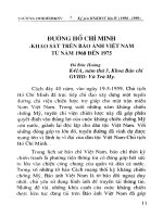 Đường Hồ Chí Minh - Khảo sát trên báo ảnh Việt Nam từ năm 1968 - 1975