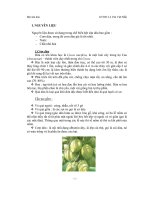 Tiểu luận công nghệ sản xuất bột sữa dừa