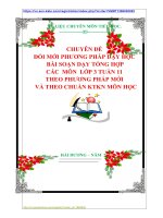 CHUYÊN ĐỀ   ĐỔI MỚI PHƯƠNG PHÁP DẠY HỌC   BÀI SOẠN DẠY TỔNG HỢP  CÁC  MÔN  LỚP 3 TUẦN 11  THEO PHƯƠNG PHÁP MỚI   VÀ THEO CHUẨN KTKN MÔN HỌC