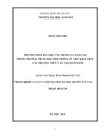 Phương pháp dạy học tác phẩm của Nam Cao trong trường trung học phổ thông từ việc khai thác các phương thức cấu tạo hàm ngôn