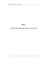 Đồ án Thiết kế phần điện cho nhà máy thủy điện
