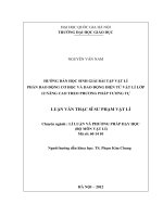 Hướng dẫn học sinh giải bài tập vật lý phần dao động cơ học và dao động điện tử Vật lý lớp 12 nâng cao theo phương pháp tương tự tt