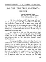 DMZ Tour - Thực trạng khai thác và giải pháp