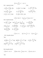 Bài tập luyện tập nguyên hàm   chung   2014