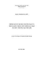 Chính sách tự do hoá thương mại của Trung Quốc trong tiến trình gia nhập tổ chức thương mại thế giới tt.PDF
