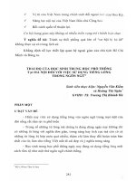 Thái độ của học sinh Trung học phổ thông tại Hà Nội đối với việc sử dụng tiếng lóng trong ngôn ngữ