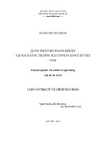 Quản trị rủi ro thanh khoản tại Ngân hàng Thương mại cổ phần Hàng hải Việt Nam