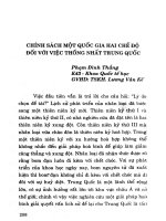 Chính sách một quốc gia hai chế độ đối với việc thống nhất Trung Quốc
