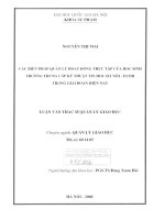 Các biện pháp quản lý hoạt động thực tập của học sinh trường Trung cấp Tin học Hà Nội - ESTIH trong giai đoạn hiện nay