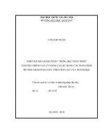 Thiết kế bài giảng phần  Động học chất điểm  chương trình vật lí nâng cao sử dụng các phần mềm hỗ trợ nhằm phát huy tính tích cực của người học