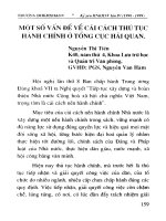 Một số vấn đề cải cách thủ tục hành chính ở Tổng cục Hải quan