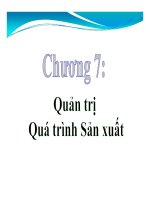 Quản trị sản xuất và tác nghiệp Chương7 và 8