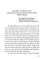 Tìm hiều tuyến du lịch cho khách Trung Quốc đi bằng giấy thông hành