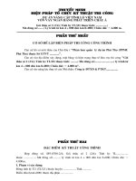 Biện pháp tổ chức kỹ thuật thi côngnâng cấp tỉnh lộ Việt Nam