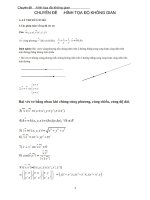 CHUYÊN ĐỀ HÌNH KHÔNG GIAN TỌA ĐỘ