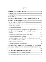 Nâng cao hiệu quả tín dụng đối với hộ nghèo tại ngân hàng chính sách xã hội tỉnh Ninh Bình