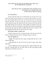 Báo chí với việc quảng bá hình ảnh Việt Nam qua nghệ thuật ẩm thực