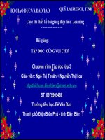 slide thuyết trình Tập đọc 3 Cùng vui chơi