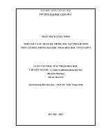 Thiết kế và sử dụng hệ thống bài tập theo hướng tiếp cận Pisa trong dạy học phần hóa học vô cơ lớp 9