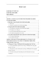 Chuyên đề tốt nghiệp: Giải pháp hoàn thiện công tác Phân tích tài chính doanh nghiệp của Công ty TNHH phát triển công nghệ giáo dục Việt Nam