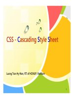 Phát triển ứng dụng web với CSS